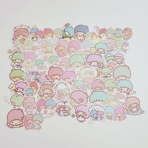 🔮3/$15 50pcs Sanrio Little Twin Stars Kiki & Lala Stickers